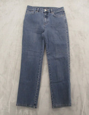 Jones New York Signature Jeans Relaxed Fit Women's 4 Blue Medium Wash Stretch