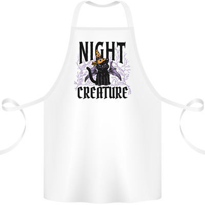 Halloween Katze Nacht Kreatur Hexe Baumwolle Schürze 100% Bio
