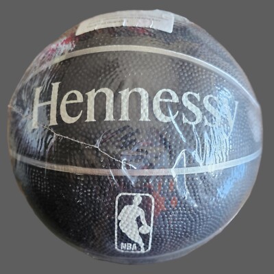 HENNESSY COGNAC OFFICIAL NBA Mini BASKETBALL Black&White New Sealed