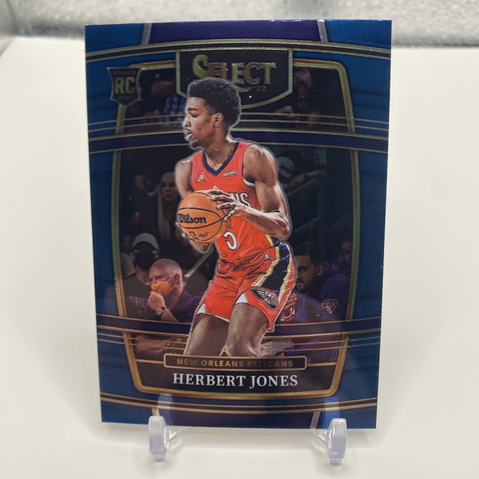 2021-22 Panini Select Concourse Blue Prizm Rookie Card RC #45 Herbert Jones