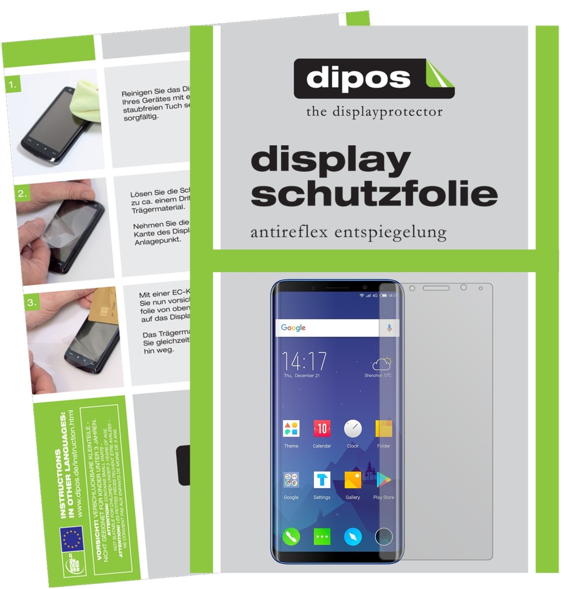 Pellicola Protettiva per Elephone Soldier Protezione Schermo Antiriflesso dipos