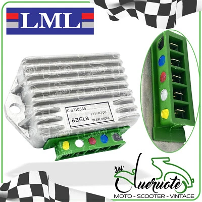 REGOLATORE DI TENSIONE 12V 5 SPINE PER LML STAR 125 150 151 200 2T 4T 2001-2017