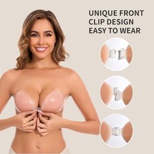 Silicone Self-Adhesive Stick On Gel Push Up Strapless Backless Invisible Bra
