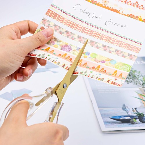 1pc Acrylic Scissors 6.5" Clear Scissors Office Scissors Metal Blades Shears - Picture 13 of 24