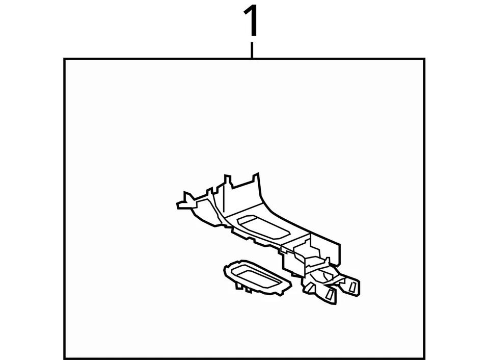 2005-2006 BUICK ALLURE LACROSSE CONSOLE ASM F/FLR FRT NEUT 19207237 -  NEW OEM - Image 3 of 3