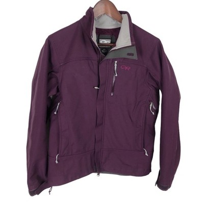 Outdoor Research Softshell Outerwear Jacket Women's Small Maroon Plum