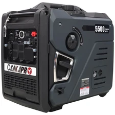 5.5KW Dual Fuel Generator w/ Remote Start, CO Sensor, Foldable Handle