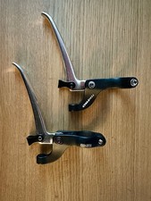 Tektro FL750 Brake Levers - Silver & Black - 22.2mm - Short Pull - Pair