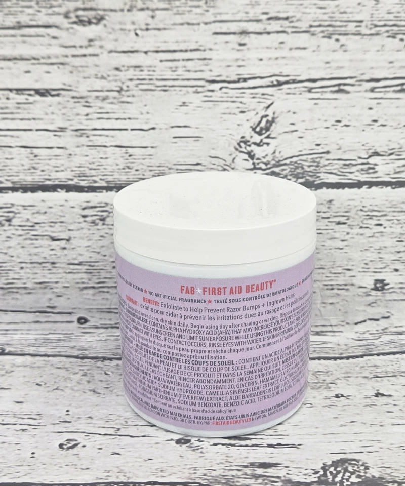First Aid Beauty Ingrown Hair Pads With BHA + AHA Sensitive Skin 60 Pads  - Image 2 of 3