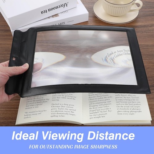 5X Full Magnifying Sheet for Reading, 8.8 X 6.3 Inch Bendable Handheld Page UK - Picture 4 of 8