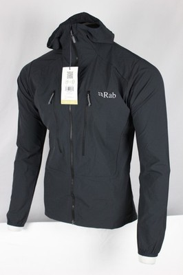 RAB Men's Borealis Jacket Full Zip Hoodie Lightweight M Medium Black 