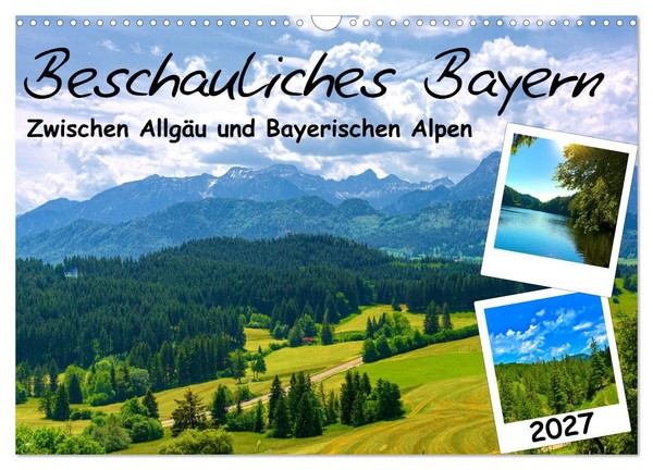 "Calendar 2027 · US Version · Tranquil Bavaria (Wall Calendar 2027 17\" × 12\" Land"-image