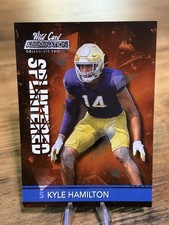 2021 Wild Card Alumination KYLE HAMILTON RC #ANSP-7 RED SPLINTERED NIL ROOKIE