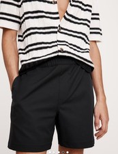 90 Men's Banana Republic 7" Performance Pull-On Short Black Size Medium
