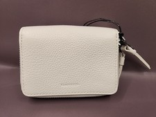 NEW Allsaints Fetch Leather Card Wallet - Pampas White
