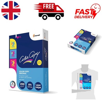 250 Blatt Laserpapier A4 matt 200 g/m² weiß für Qualitätsdruck
