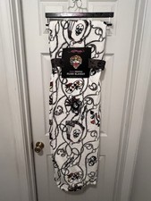 Ed Hardy Plush Throw Blanket 60x90 White Aces Skull Dice Lucky 7 Chains NWT