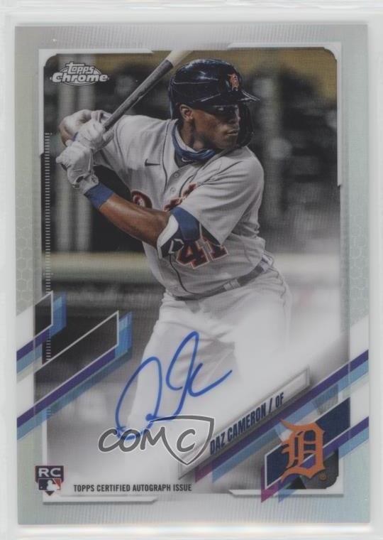 2021 Topps Chrome Rookie Auto Refractor /499 Daz Cameron #RA-DCA Auto RC