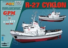 Kartonmodell Seenotretter Cyklon R-27 1:50 GPM