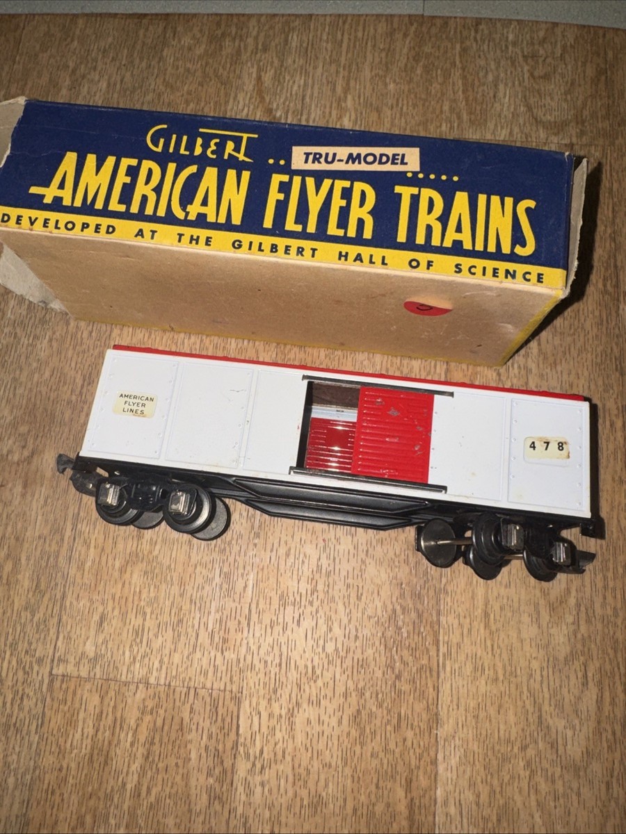 Vintage Gilbert American Flyer Trains Box Car #478 with box | eBay