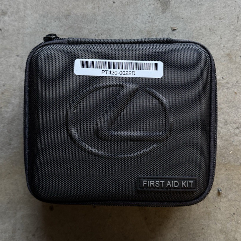 Lexus Portable Sterile First Aid Set Black Zip Case, Bandages PT420-0022D