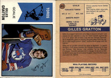1974-75 O-Pee-Chee SET BREAK WHA #65 Gilles Gratton RC ROOKIE NMMT