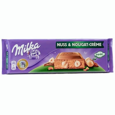 Milka Nuss-Nougat Creme Chocolate Bar   300g