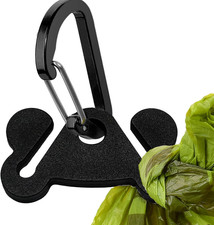 Dog Poop Bag Holder - Hands-Free Waste Bag Carrier for Leash Attachment