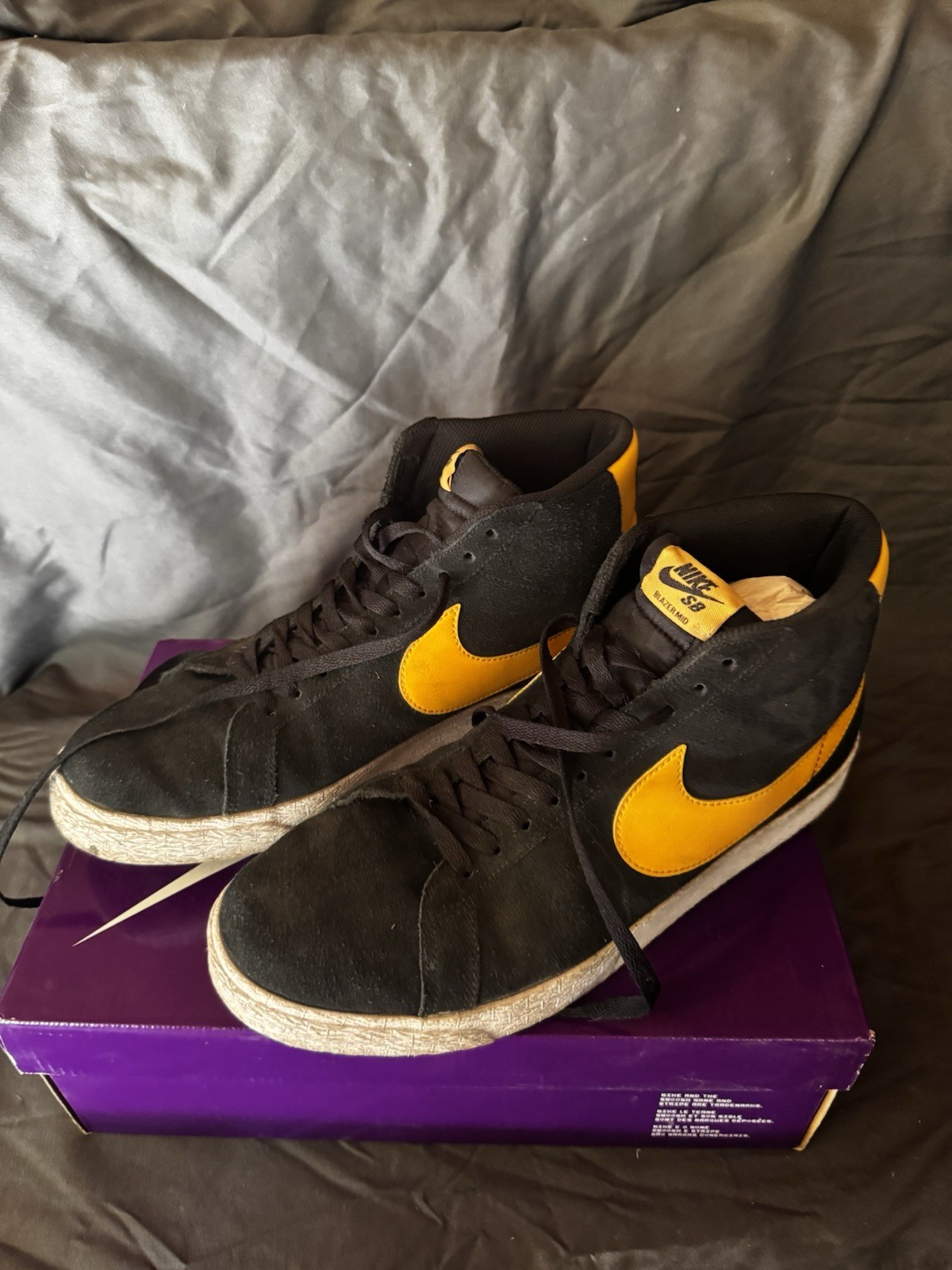 SAOLA Nike Zoom Blazer SB Mid Black University G taglia 11 5 864349 009