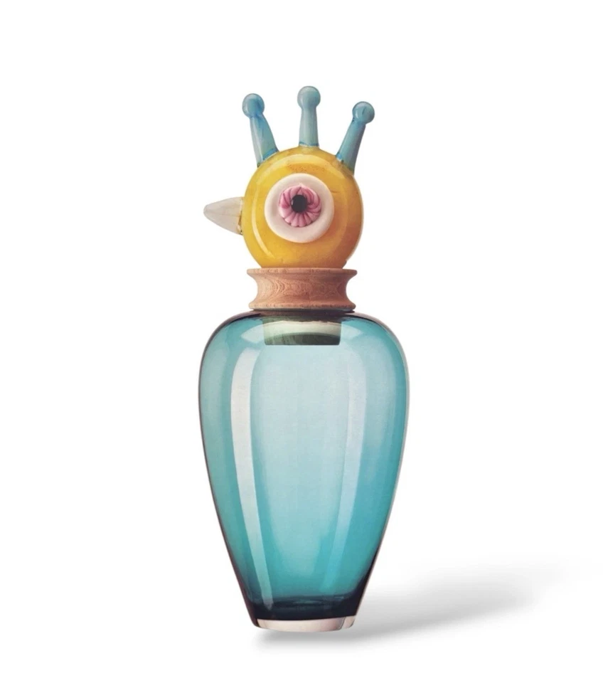 Leonardo Vase Papageno 45 cm Türkis Glasvase mundgeblasen Unikat Dekovase NEU