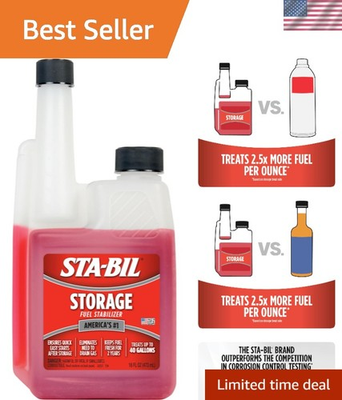#ad Fuel Stabilizer for Storage Ensures Fresh Gas and Quick Starts 16 oz. Bottle $18.99