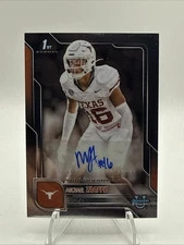 2025 Bowman Chrome University Michael Taaffe Chrome Auto #BCA-MT  Texas