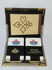 Vintage Hazel USA Amoco Standard Oil Travel Bridge Set Playing Cards Pencil Case