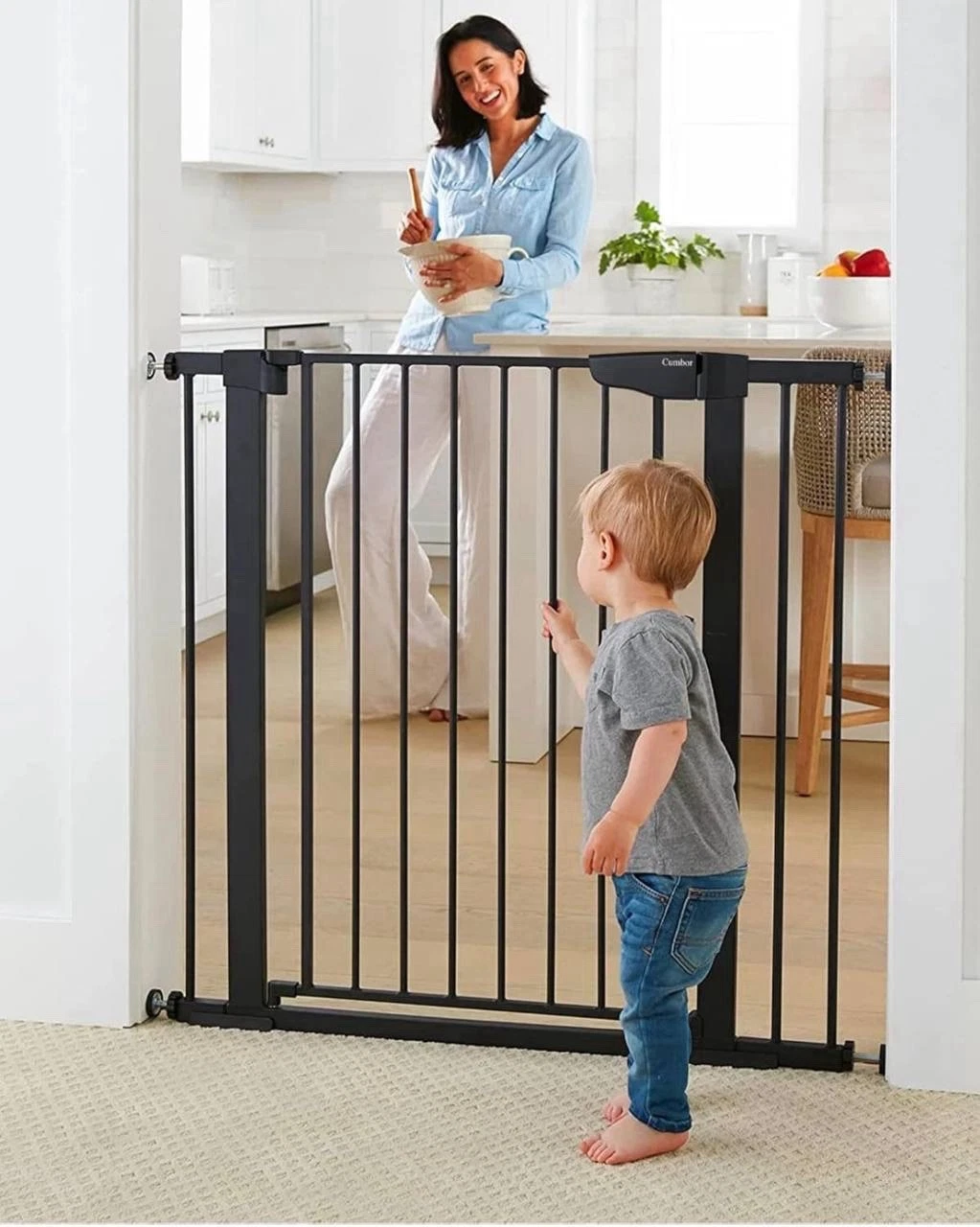 Cumbor 36" Extra Tall Baby Gate for Stairs
Opens in a new window or tab