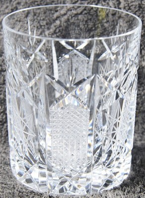 Fine European Vintage Crystal 8 Oz Whiskey Glass Set of 4