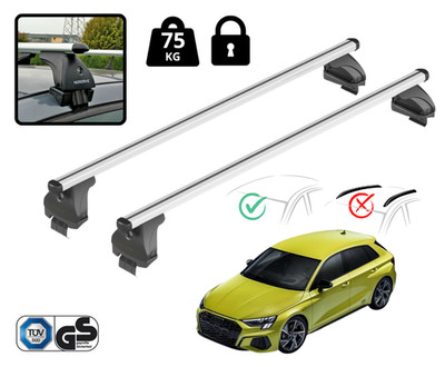 Nordrive Dachträge Querträgerr Für Audi A3 Sportback (8Y) 2020- Inkl. Antifurto