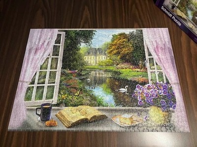 RARE Schmidt VIEW OF THE CASTLE GARDEN Dominic Davison 1000 pc Jigsaw Puzzle