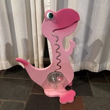 The BIG BELLY BANK 23" Tall Large Pink Dinosaur Piggy Bank Great Condition!