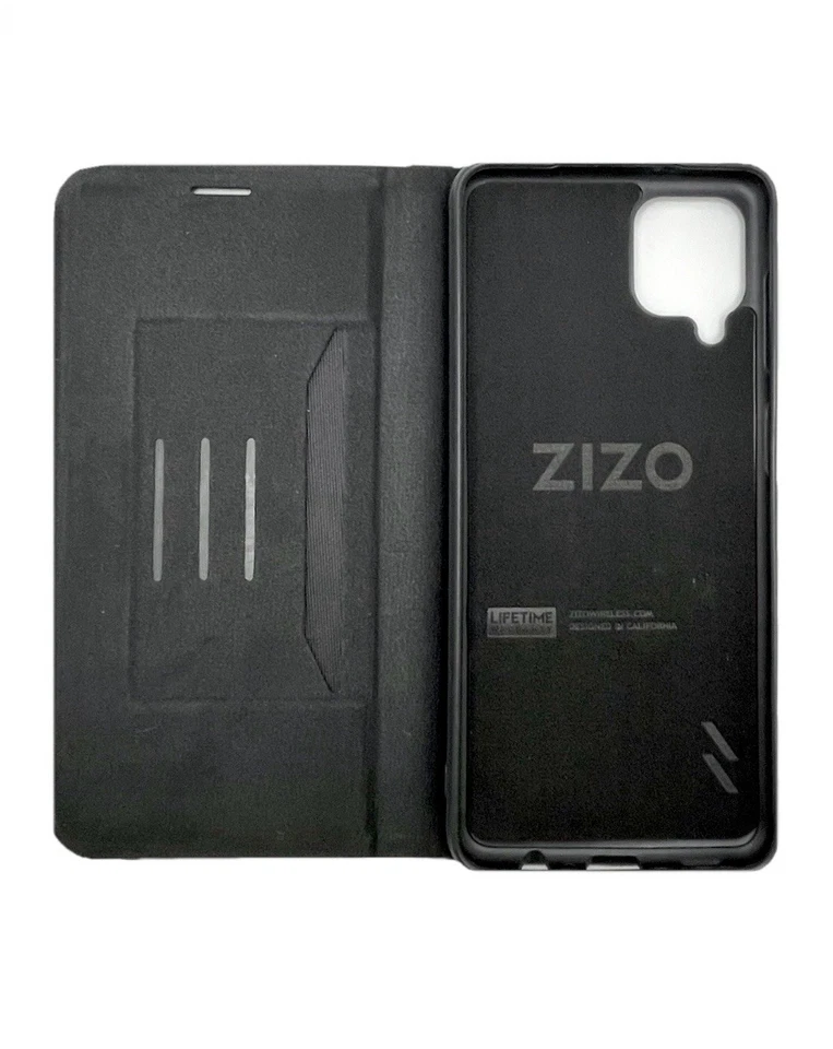 ZIZO Wallet Series Phone Case for Samsung Galaxy A12 Black w/ Card Slot NEW - Image 4 of 4