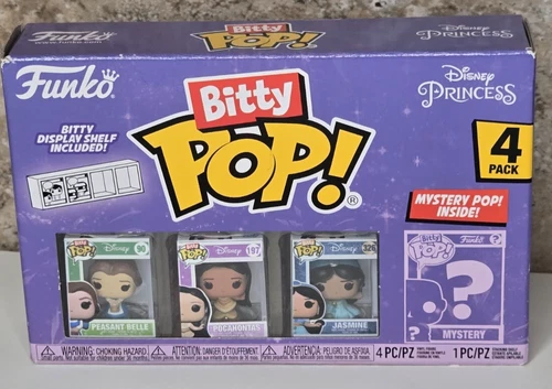 Funko Bitty POP! Disney Princess 4 Pack Peasant Belle Pocahontas Jasmine