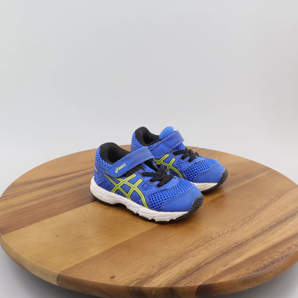 Zapatos para correr ASICS para niños talla 5 Contend 5 TS 1014A046 azul/limón chispa Foto 3 de 4