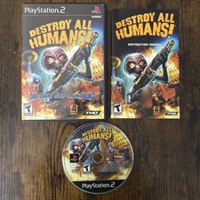 Destroy All Humans! PlayStation 2 PS2 Complete Black Label CIB TESTED