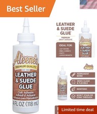 Clear Drying Leather  Suede Craft Glue, 4 fl oz - Permanent Bond Perfected