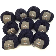 Lot of 10 Skeins - Jody Long Ciao Extrafine Superwash Merino Wool #022 Midnight