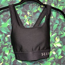 Size M- Under Armour Crossback Bra Black