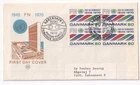 STAMP DENMARK "KOBENHAVN" "FRED OG FREMSSKRIOT" 1970 FDC ENVELOPE