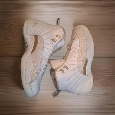 Ovo X Air Jordan 12 Retro White Gold High Top
