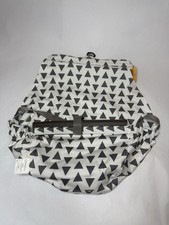 Binxy Baby Shopping Cart Hammock Safely Holds Baby Unisex Gray White Triangles