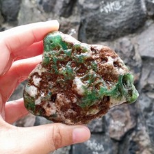 191Gr Rare Natural Rough Green CHRYSOPRASE Mineral Specimen