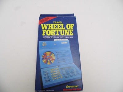 Vintage Wheel of Fortune travel game original packaging